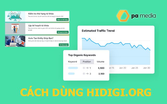 Hướng dẫn kiểm tra thứ hạng từ khóa bằng Hidigi.org