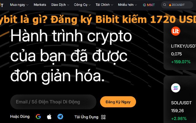 Cách đăng ký ByBit nhận thưởng 1.720 USDT cho người mới
