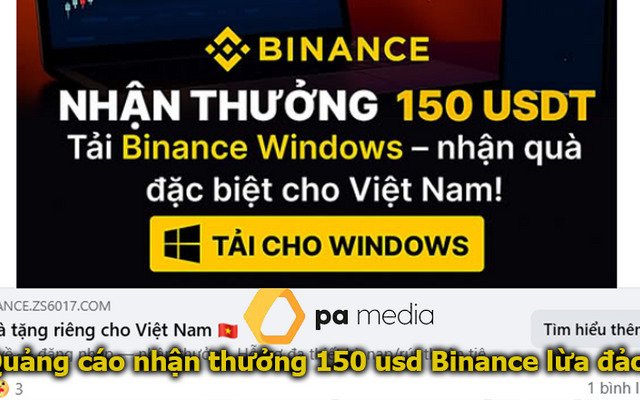 Quảng cáo nhận thưởng 150 USD Binance có thật không?