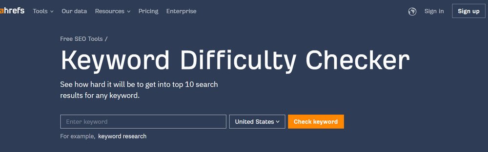 check-keyword-difficulty-bang-ahrefs