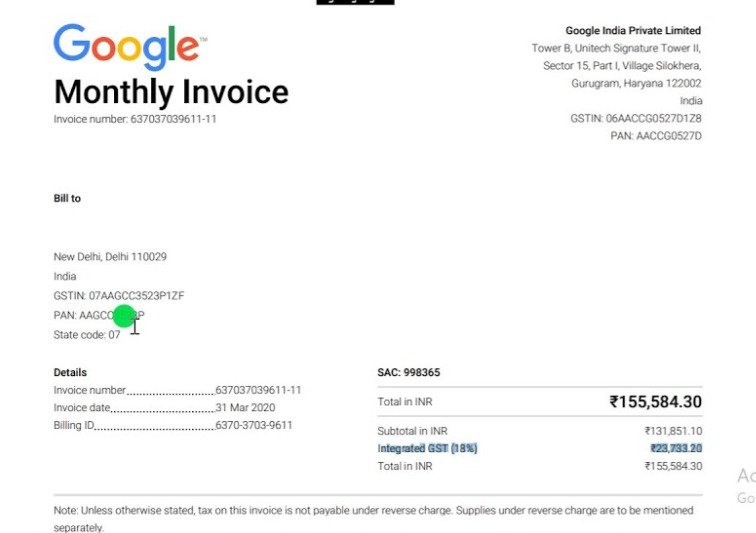 google-invoice-ho-tro