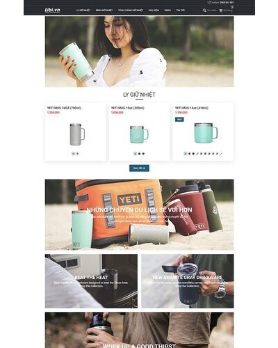 Mẫu web ly giữ nhiệt