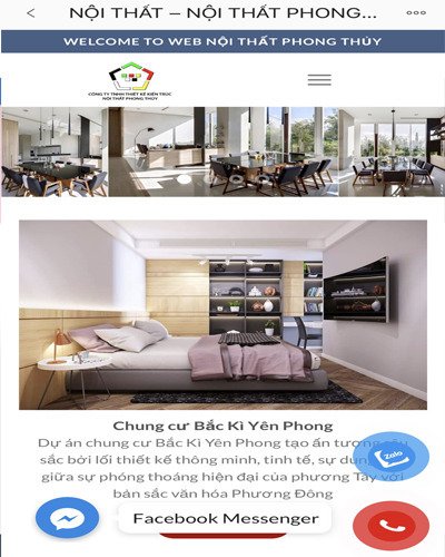 Mẫu web nội thất 2